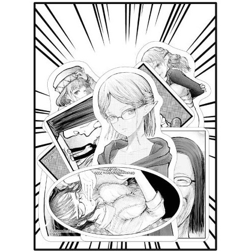 異世界おじさん 名場面ステッカーセット