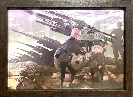 「篠月しのぶ 幼女戦記 十一番目の女神展」版上サイン入り ミニアートグラフ C 版上サイン入り ミニアートグラフ C