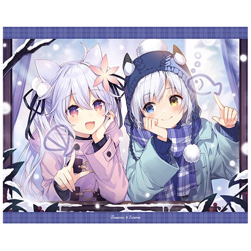 しろぷろ＆つなまよざ 合作B3タペストリー Vol.02