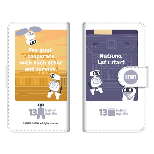 十三機兵防衛圏 1周年記念 BJ 手帳型スマホケース【専売商品】Lサイズ Lサイズ（推奨サイズ：85×150mm以内）