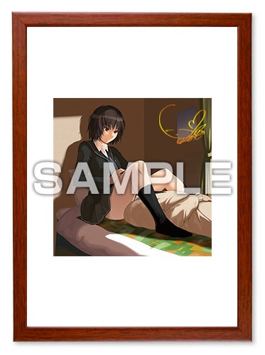 『アマガミ ちょっとおまけ劇場』七咲逢 複製原画（CV・ゆかなさんの箔押しサイン入り！） 七咲逢