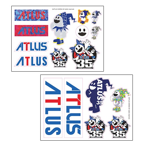 アトラスロゴ入り35周年記念ステッカー