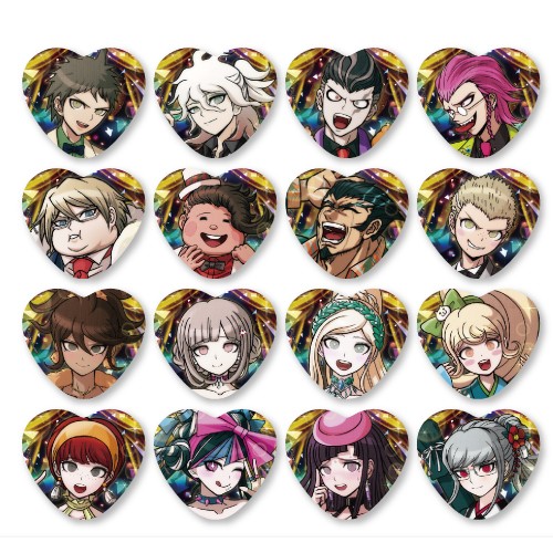 ダンガンロンパ　ハート型缶バッジ　ドレスアップ　Vol.2（SDR2）コンプリートセット コンプリートセット