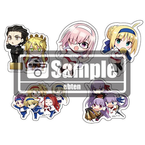 「TYPE-MOON学園 ちびちゅき！」ビッグサイズダイカットシールセット「FGO.fes2021」KADOKAWA商品 ちびちゅき ダイカットシールセット