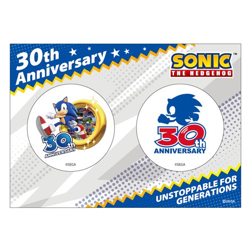 『ソニック・ザ・ヘッジホッグ』30周年記念缶バッジ2コセット