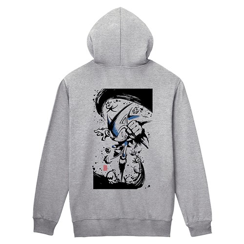 「墨絵 超音速針鼠 究極彩色」ジップアップパーカー Lサイズ※2025年11月中旬出荷分 Lサイズ