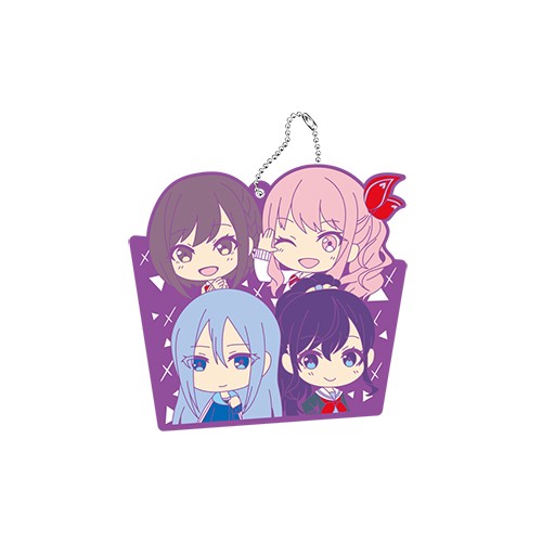 『プロジェクトセカイ カラフルステージ！ feat. 初音ミク』ユニットラバーキーホルダー25時、ナイトコードで。 25時、ナイトコードで。