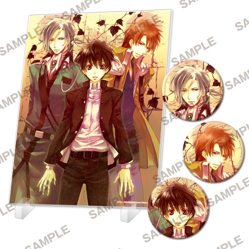 【フェア第一弾特典対象】「今日からマ王！」シリーズ　アクリルパネル&缶バッジセット～ユーリ&コンラッド&グウェンダル～ ～ユーリ&コンラッド&グウェンダル～