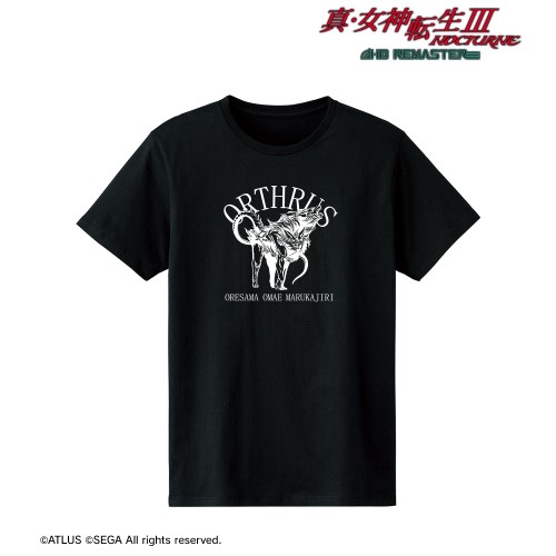 真・女神転生III NOCTURNE HD REMASTERオルトロス オレサマオマエマルカジリ Tシャツメンズ(サイズ/M) メンズ(サイズ/M)
