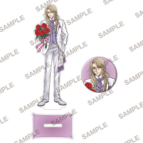 【フェア第二弾特典対象】角川ビーンズ文庫創刊20周年記念『彩雲国物語』描き下ろしアクリルフィギュア＆缶バッジセット　紫劉輝 『彩雲国物語』　紫劉輝