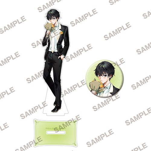 【フェア第二弾特典対象】角川ビーンズ文庫創刊20周年記念『悪役令嬢、セシリア・シルビィは死にたくないので男装することにした。』描き下ろしアクリルフィギュア＆缶バッジセット　 ギルバート ギルバート