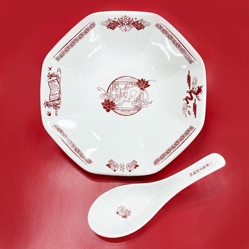 【フェア第二弾特典対象】角川ビーンズ文庫創刊20周年記念『一華後宮料理帖』美味宮おすすめの皿＆レンゲセット