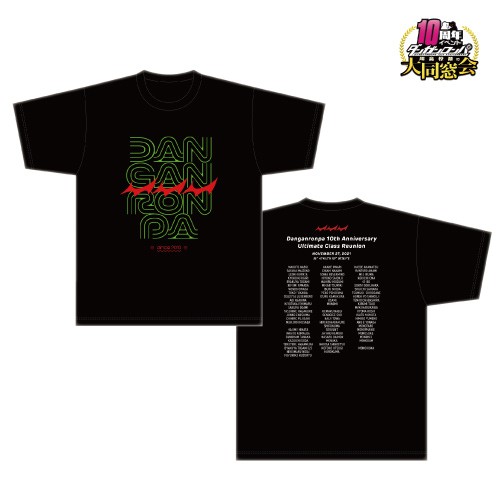ダンガンロンパ 10周年イベント 超高校級の大同窓会 TシャツXLサイズ XLサイズ