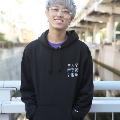 FAV gaming BLOCK Embroidery Hoodie BlackXL size XLサイズ