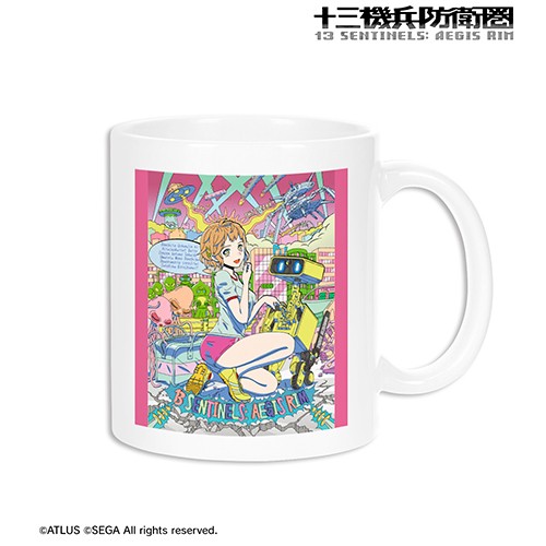 十三機兵防衛圏 南奈津乃 ポップアート風イラスト マグカップ 南奈津乃