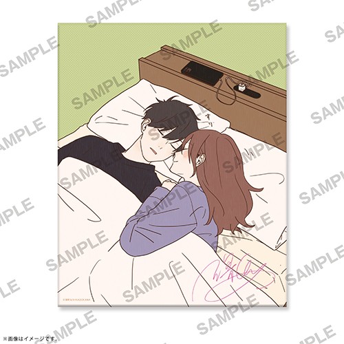 【KADOKAWAショップ限定】深町なか『ふたり綴り こうきとさち』複製サイン入りキャンバスアート　A A