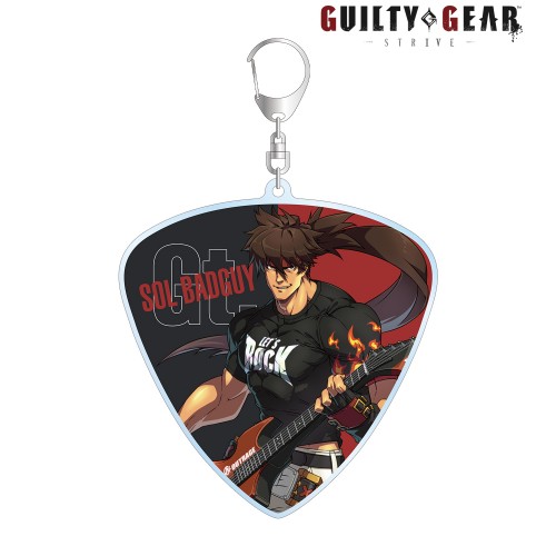【GGST】描き下ろしイラスト ソル＝バッドガイ バンドver. ピック型BIGアクリルキーホルダー ソル＝バッドガイ