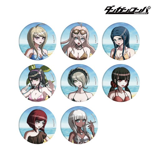 ダンガンロンパシリーズ 缶バッジ 水着 V3 B ver. コンプリートセット（全8種） コンプリートセット（特典付き）