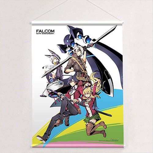 日本ファルコム40周年　B2タペストリー（リィン＆アリサ＆クロウ＆アルティナ） リィン＆アリサ＆クロウ＆アルティナ