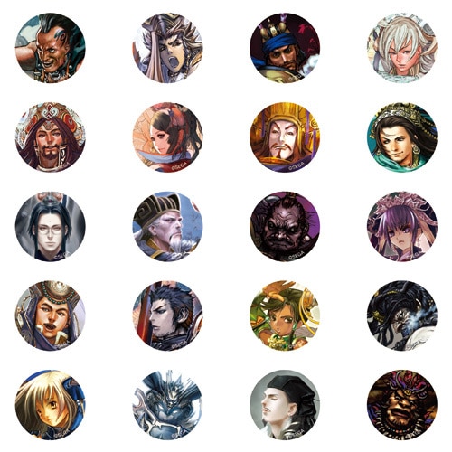 三国志大戦2 キャラクター缶バッジ コンプリートコレクション(全20種)