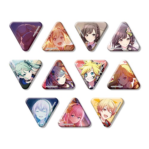 『プロジェクトセカイ カラフルステージ！ feat. 初音ミク』ミニ三角缶バッジ vol.3 B【単品】セカイのハッピーニューイヤー（全11種） ※2025年11月中旬出荷分 単品