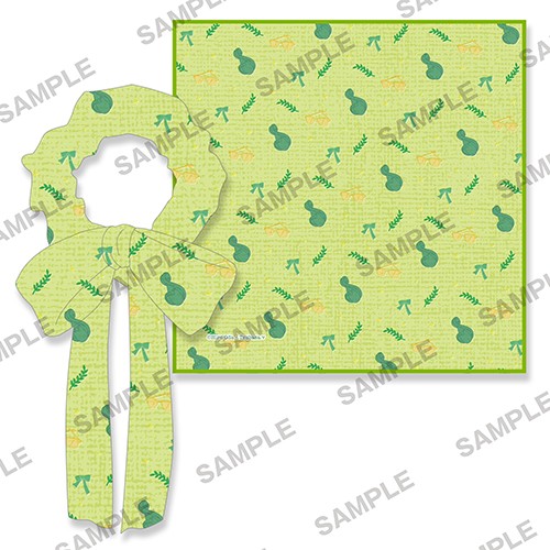 ビーズログ文庫創刊16周年記念『弱気MAX令嬢なのに、辣腕婚約者様の賭けに乗ってしまった』リボンシュシュ&ミニタオルセット　ピア（書き下ろしSS付き） 『弱気MAX令嬢』ピア