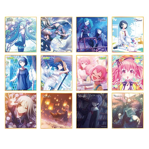 『プロジェクトセカイ カラフルステージ！feat. 初音ミク』ミニ色紙コレクション SP【単品】カラフルフェスティバル（全12種） 単品