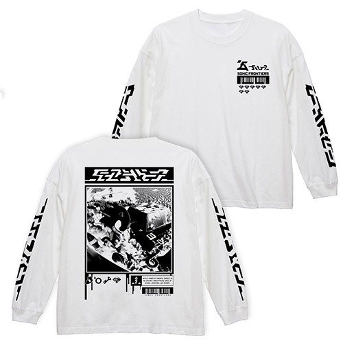 ソニックフロンティア ビッグシルエットロングスリーブTシャツWHITE-XL WHITE-XL