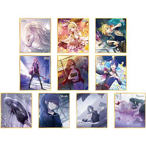 『プロジェクトセカイ カラフルステージ！ feat. 初音ミク』 ミニ色紙コレクション 第2弾【単品】リニューアル版 A バーチャル・シンガー＆25時、ナイトコードで。（全10種） 【単品】リニューアル版 A