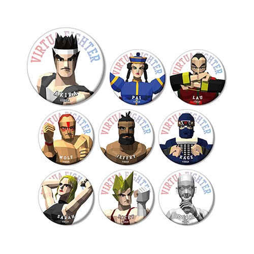 バーチャファイター　トレーディングマット缶バッジ単品 単品