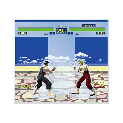 バーチャファイター ゲーム画面 アクリルジオラマ アクリルジオラマ