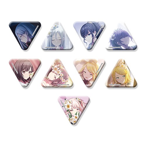 『プロジェクトセカイ カラフルステージ！ feat. 初音ミク』ミニ三角缶バッジ vol.4 C【単品】満たされないペイルカラー（全9種） ※2025年11月中旬出荷分 【単品】満たされないペイルカラー（全9種）