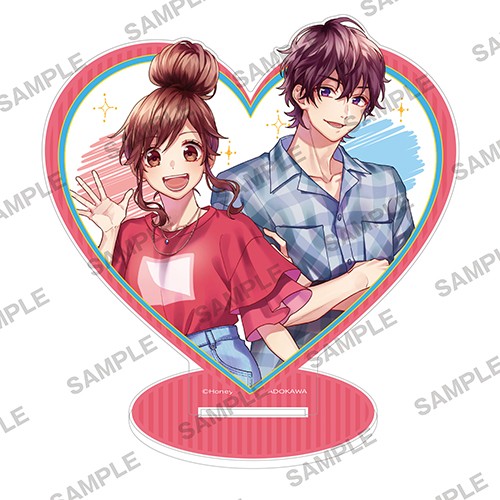 角川ビーンズ文庫創刊記念『告白予行練習　東京サマーセッション』ハートアクリルスタンド～夏樹＆優～ 『告白予行練習　東京サマーセッション』～夏樹＆優～