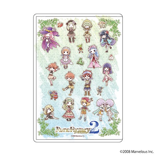 キャラクリアケース「ルーンファクトリー2」01ちりばめデザイン②(グラフアート)