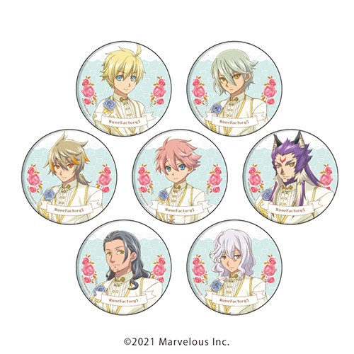 缶バッジ「ルーンファクトリー5」06コンプリートBOX（全7種） 男性キャラ 結婚衣装ver.(イラスト)
