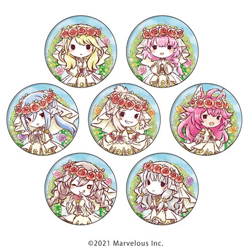 缶バッジ「ルーンファクトリー5」09コンプリートBOX（全7種）女性キャラ 結婚衣装ver.(グラフアートイラスト)