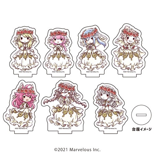 アクリルぷちスタンド「ルーンファクトリー5」05/BOX（全7種）女性キャラ 結婚衣装ver.(グラフアート)