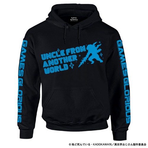 異世界おじさん PIXEL UNCLE パーカーカラー：ブラック   XLサイズ XLサイズ