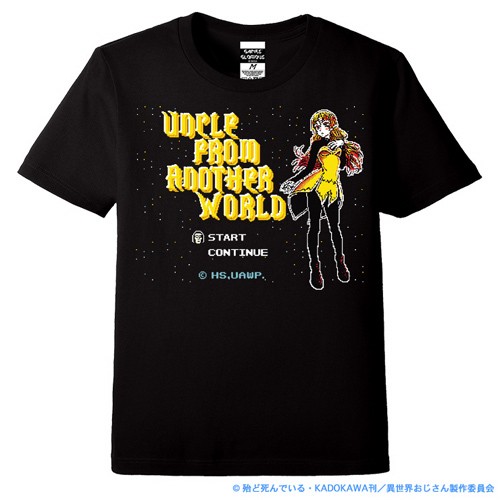 異世界おじさん 8-Bit RPG  Tシャツカラー：ブラック  Mサイズ Mサイズ