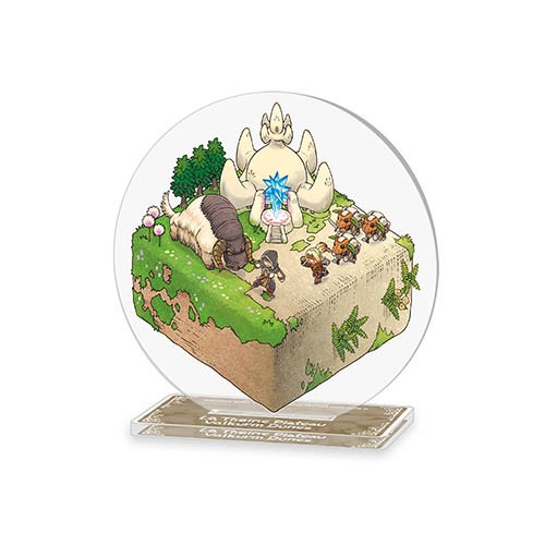 FINAL FANTASY XI VANARIUMアクリルコースタースタンドLatheine Plateau Valkulm Dunes Latheine Plateau Valkulm Dunes