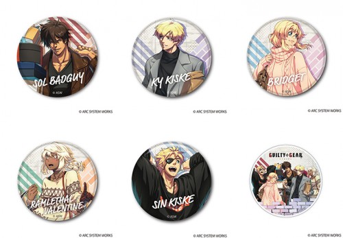 GUILTY GEAR-STRIVE- 描き下ろし缶バッジコレクション セット【限定特典付】 セット【阿々久商店限定特典付き】