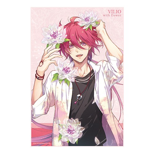 【ビーズログ創刊20周年記念】「with flower」マイクロファイバータオル『ラディアンテイル』ヴィリオ ヴィリオ