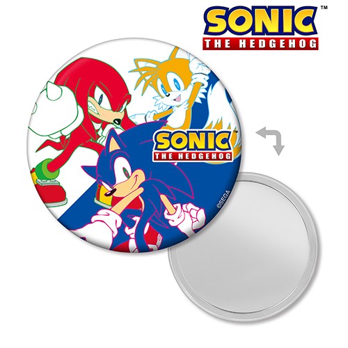 ソニック・ザ・ヘッジホッグ＆テイルス＆ナックルズ 缶ミラー ソニック・ザ・ヘッジホッグ＆テイルス＆ナックルズ 缶ミラー