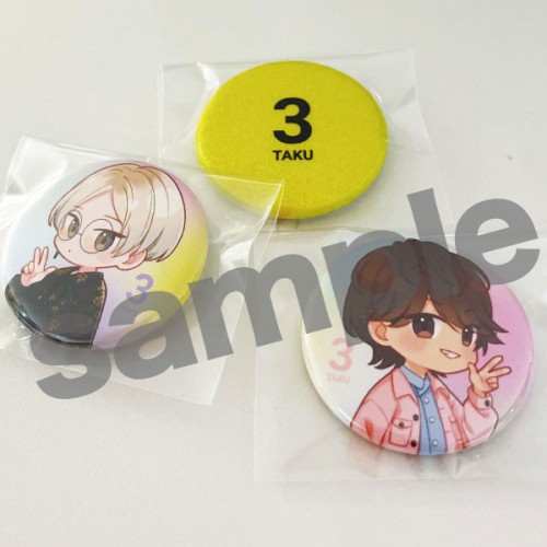 「さんたく!!!」C7ホロ缶バッジ Spring 2022