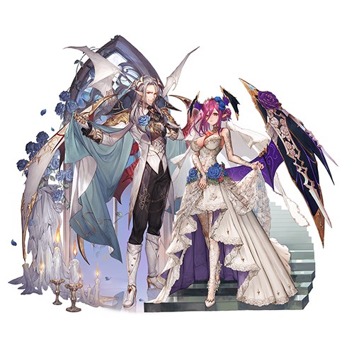 幻獣契約クリプトラクト アクリルスタンド アーカード＆ローザリンデ アクリルスタンド アーカード＆ローザリンデ