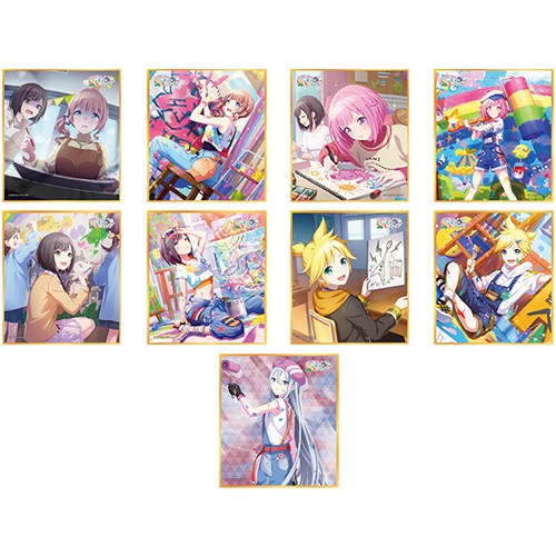 『プロジェクトセカイ カラフルステージ！ feat. 初音ミク』 ミニ色紙コレクション 第26弾B【単品】好きを描いて♪レインボーキャンバス（全9種） 単品