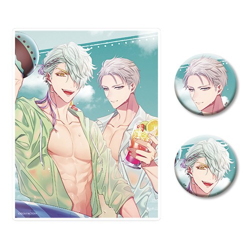 【オトメイト×ビーズログ】『キューピット・パラサイト -Sweet ＆ Spicy Darling.=-』アクリルパネル&缶バッジ2種セット ※2025年11月中旬出荷分