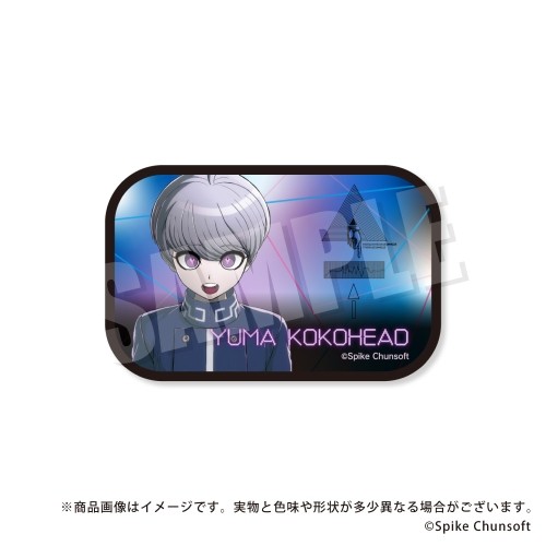 超探偵事件簿 レインコード  スクエアカンバッジ  01.ユーマ　ココヘッド 01.ユーマ　ココヘッド