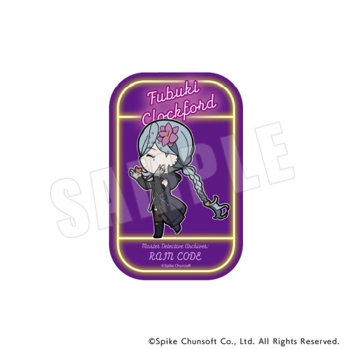 超探偵事件簿 レインコード  きゃらまーち スクエアカンバッジ  06.フブキ　クロックフォード 06.フブキ　クロックフォード