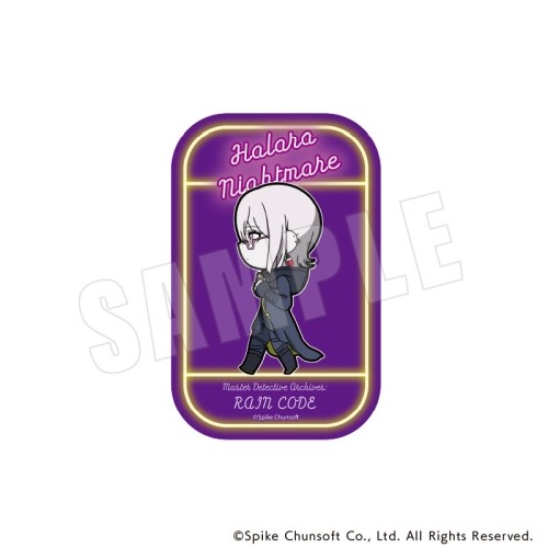 超探偵事件簿 レインコード  きゃらまーち スクエアカンバッジ  08.ハララ　ナイトメア 08.ハララ　ナイトメア